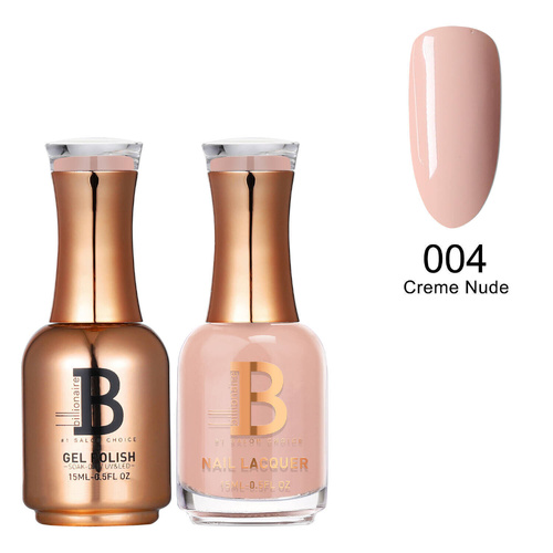 Billionaire Gel & Lacquer Duo - 004 Creme Nude 15ml