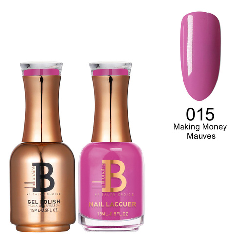 Billionaire Gel & Lacquer Duo - 015 Making Money Mauves 15ml