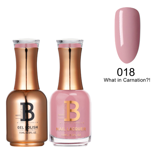 Billionaire Gel & Lacquer Duo - 018 What In Carnation? 15ml