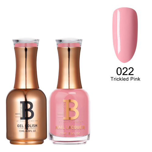 Billionaire Gel & Lacquer Duo - 022 Trickled Pink 15ml