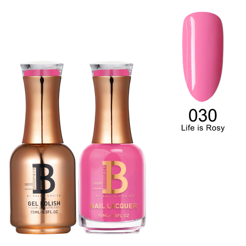 Billionaire Gel & Lacquer Duo - 030 Life Is Rosy 15ml