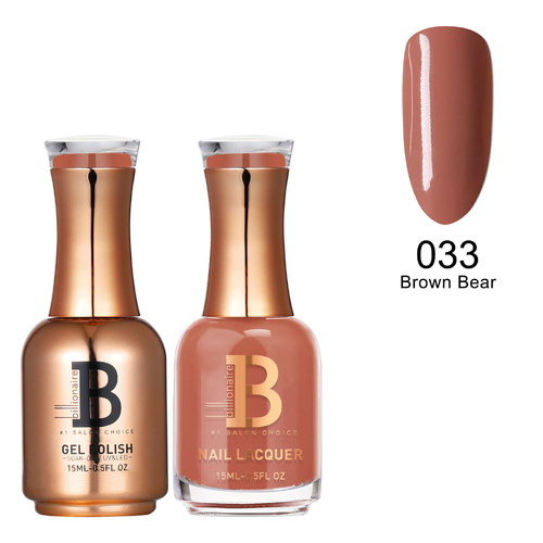 Billionaire Gel & Lacquer Duo - 033 Brown Bear 15ml