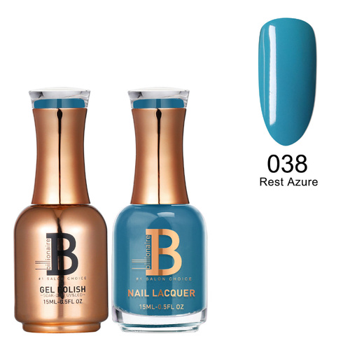 Billionaire Gel & Lacquer Duo - 038 Rest Azure 15ml