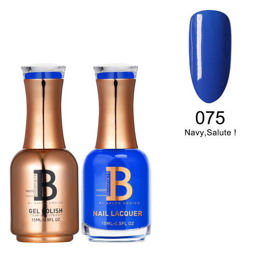 Billionaire Gel & Lacquer Duo - 075 Navy, Salute! 15ml