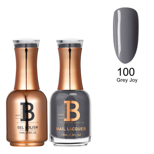 Billionaire Gel & Lacquer Duo - 100 Grey Joy 15ml