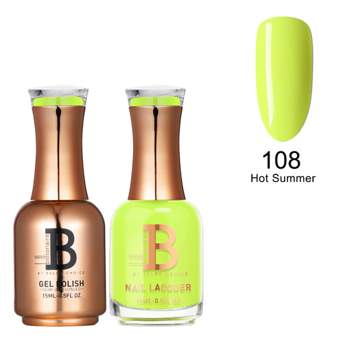 Billionaire Gel & Lacquer Duo - 108 Hot Summer 15ml