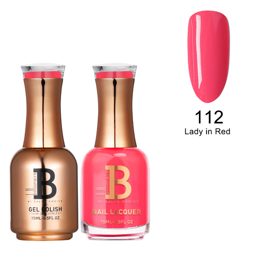 Billionaire Gel & Lacquer Duo - 112 Lady In Red 15ml