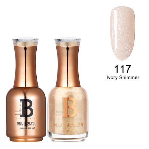 Billionaire Gel & Lacquer Duo - 117 Ivory Shimmer 15ml