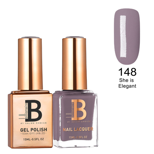 Billionaire Gel & Lacquer Duo - 148 She Is Elegant 15ml