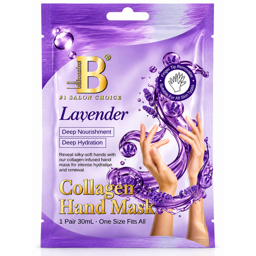 Billionaire Lavender Collagen Hand Mask – 1 Pair 30ml