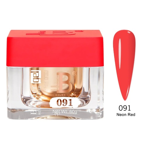 Billionaire 091 Neon Red - Imperial Collection Builder Gel Nail - 60g