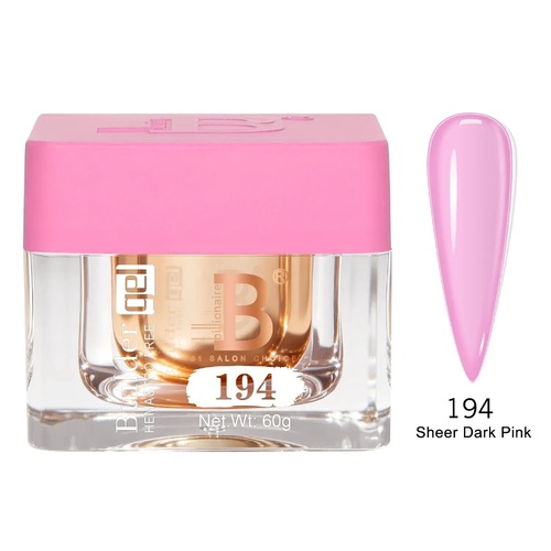 Billionaire 194 Sheer Dark Pink - Imperial Collection Builder Gel Nail - 60g