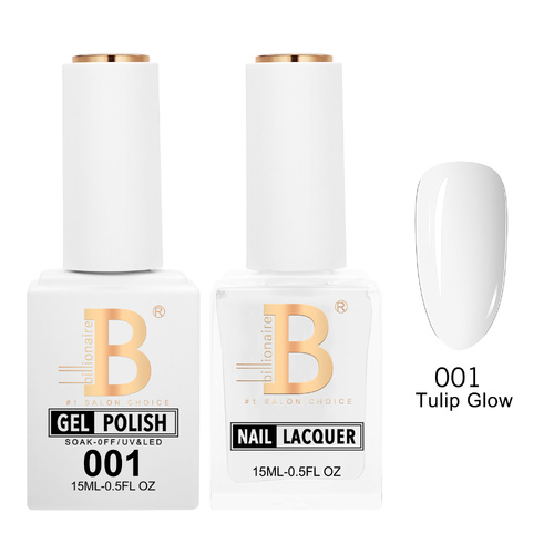 Billionaire 001 Super White - Imperial Collection Gel & Lacquer Duo 15ml