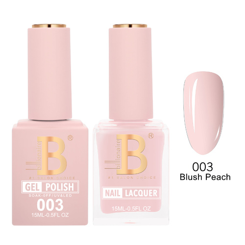 Billionaire 003 Blush Peach - Imperial Collection Gel & Lacquer Duo 15ml
