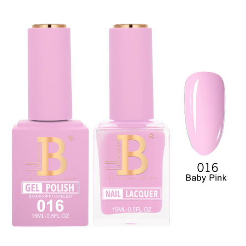 Billionaire 016 Baby Pink - Imperial Collection Gel & Lacquer Duo 15ml