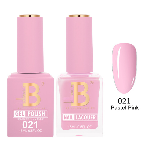 Billionaire 021 Pastel Pink - Imperial Collection Gel & Lacquer Duo 15ml