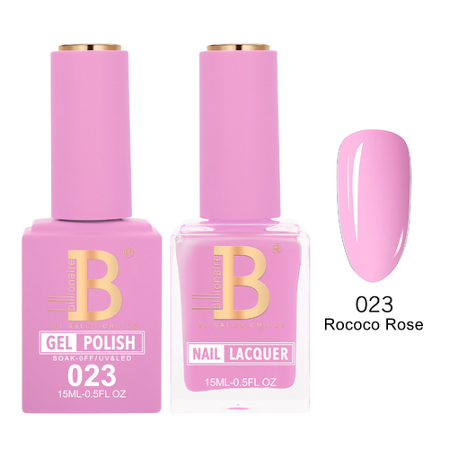 Billionaire 023 Rococo Rose  - Imperial Collection Gel & Lacquer Duo 15ml
