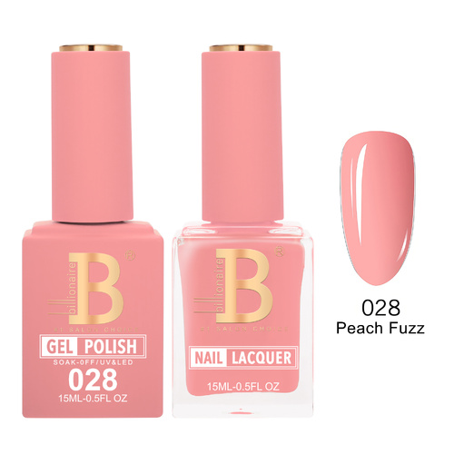 Billionaire 028 Peach Fuzz - Imperial Collection Gel & Lacquer Duo 15ml