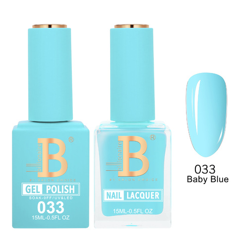 Billionaire 033 Baby Blue - Imperial Collection Gel & Lacquer Duo 15ml