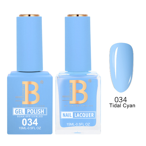 Billionaire 034 Tidal Cyan - Imperial Collection Gel & Lacquer Duo 15ml
