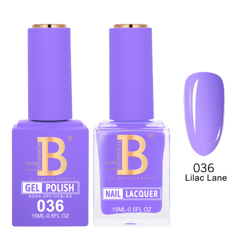 Billionaire 036 Lilac Lane - Imperial Collection Gel & Lacquer Duo 15ml