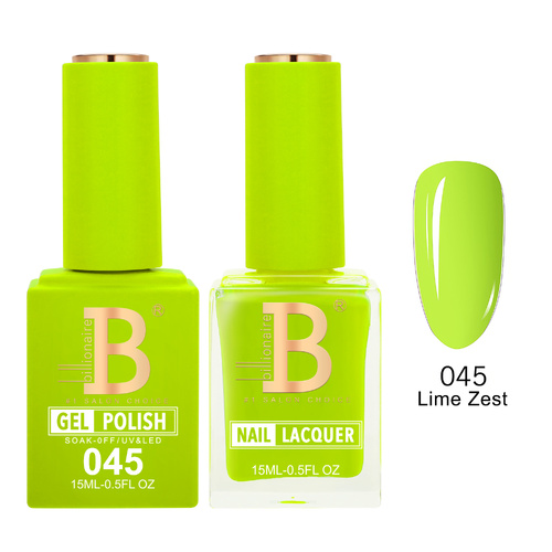 Billionaire 045 Lime Zest - Imperial Collection Gel & Lacquer Duo 15ml
