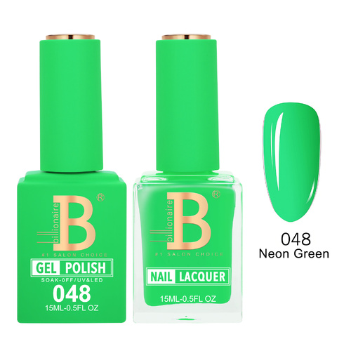 Billionaire 048 Neon Green - Imperial Collection Gel & Lacquer Duo 15ml