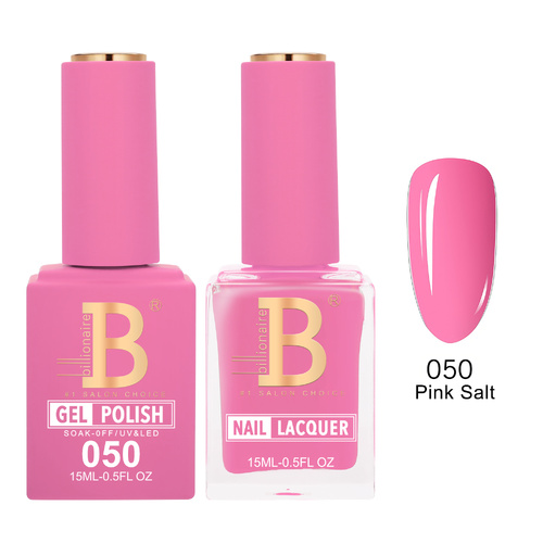 Billionaire 050 Pink Salt - Imperial Collection Gel & Lacquer Duo 15ml