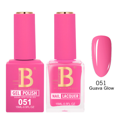 Billionaire 051 Guava Glow  - Imperial Collection Gel & Lacquer Duo 15ml