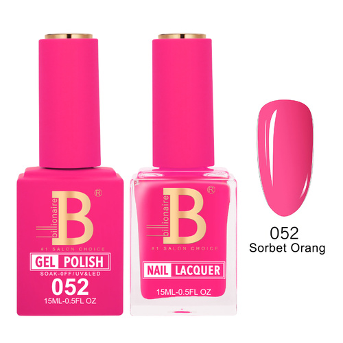 Billionaire 052 Sorbet Orang - Imperial Collection Gel & Lacquer Duo 15ml