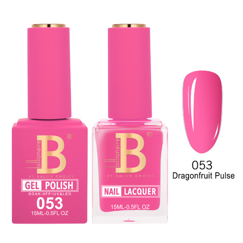 Billionaire 053 Dragonfruit Pulse - Imperial Collection Gel & Lacquer Duo 15ml