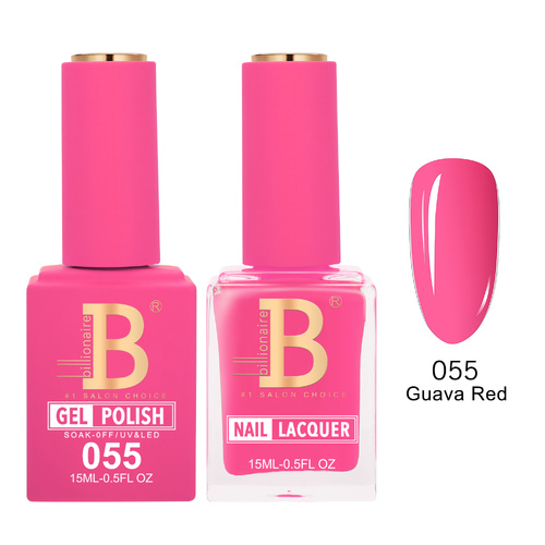 Billionaire 055 Guava Red - Imperial Collection Gel & Lacquer Duo 15ml