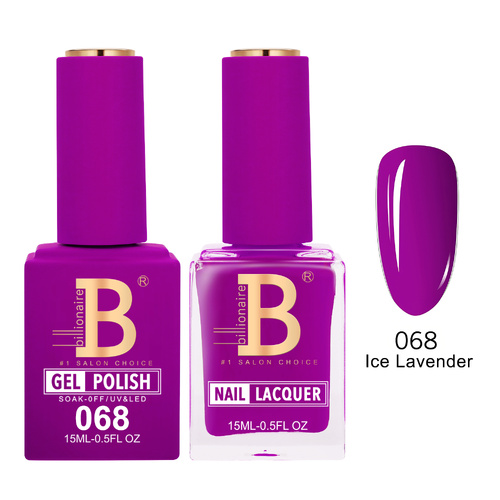 Billionaire 068 Ice Lavender - Imperial Collection Gel & Lacquer Duo 15ml