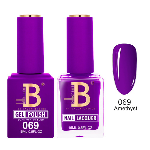 Billionaire 069 Amethyst - Imperial Collection Gel & Lacquer Duo 15ml