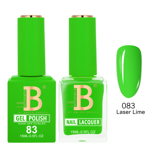 Billionaire 083  Laser Lime - Imperial Collection Gel & Lacquer Duo 15ml