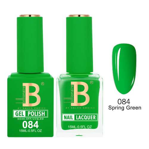 Billionaire 084 Spring Green - Imperial Collection Gel & Lacquer Duo 15ml