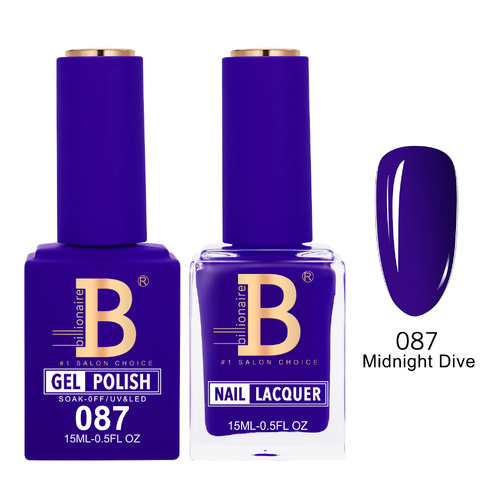 Billionaire 087 Midnight Dive - Imperial Collection Gel & Lacquer Duo 15ml