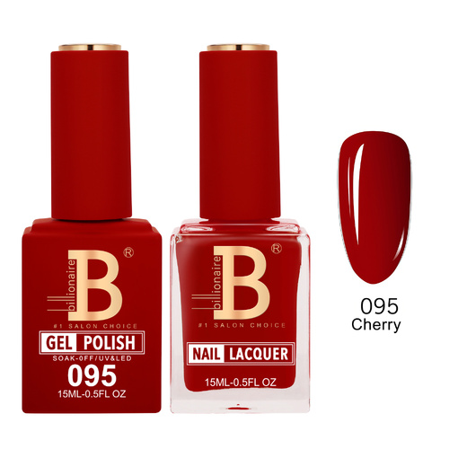 Billionaire 095 Cherry - Imperial Collection Gel & Lacquer Duo 15ml