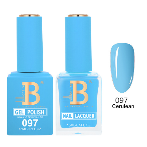 Billionaire 097 Cerulean - Imperial Collection Gel & Lacquer Duo 15ml