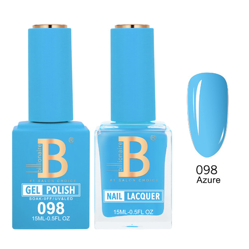 Billionaire 098 Azure - Imperial Collection Gel & Lacquer Duo 15ml