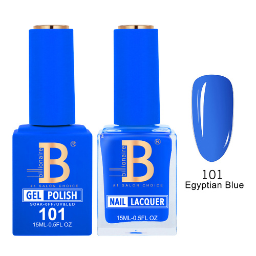 Billionaire 101 Egyptian Blue - Imperial Collection Gel & Lacquer Duo 15ml