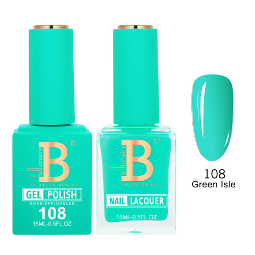 Billionaire 108 Green Isle - Imperial Collection Gel & Lacquer Duo 15ml