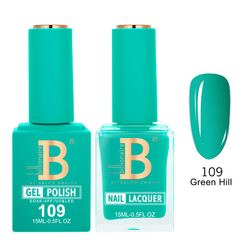 Billionaire 109 Green Hill - Imperial Collection Gel & Lacquer Duo 15ml