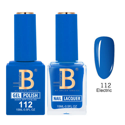 Billionaire 112 Electric  - Imperial Collection Gel & Lacquer Duo 15ml