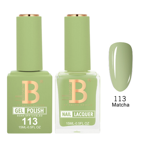 Billionaire 113 Matcha  - Imperial Collection Gel & Lacquer Duo 15ml