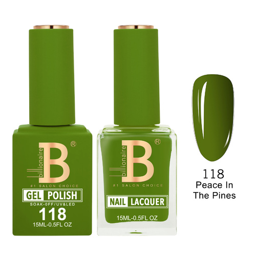 Billionaire 118 Peace In The Pines - Imperial Collection Gel & Lacquer Duo 15ml