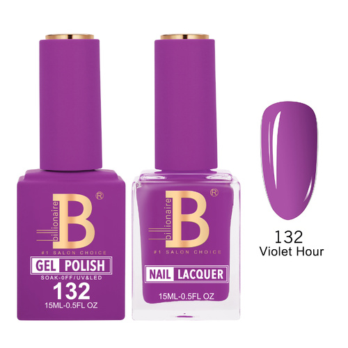 Billionaire 132 Violet Hour - Imperial Collection Gel & Lacquer Duo 15ml