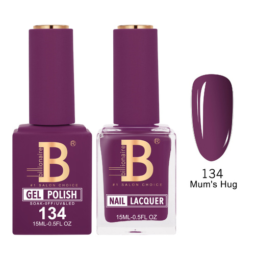 Billionaire 134 Mum's Hug - Imperial Collection Gel & Lacquer Duo 15ml