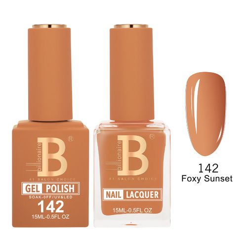 Billionaire 142 Foxy Sunset - Imperial Collection Gel & Lacquer Duo 15ml