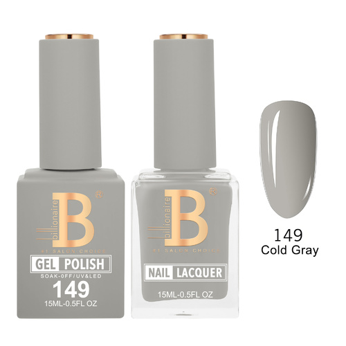 Billionaire 149 Cold Gray - Imperial Collection Gel & Lacquer Duo 15ml